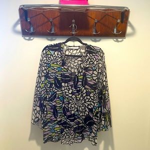 *VINTAGE* MATTHEW WILLIAMSON Silk-Chiffon Blouse